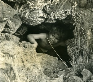 Easter Island Rapa Nui Orongo Young Boy Old Francis Maziere Photo 1965