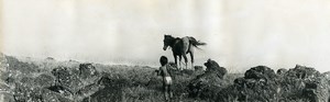 Easter Island Rapa Nui Orongo Young Boy Horse Old Francis Maziere Photo 1965