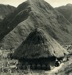 Peru Calia The Little Peruvian Girl Mud Hut old Photo Hélène Decool 1973