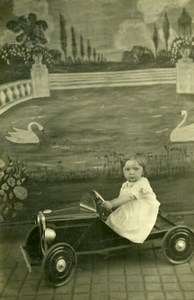 France Tourcoing Pedal Car Children Game Studio Decor Old Photo 1930