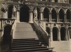 Italy Venice Venezia Ducal Palace Scala dei Giganti Old Photo Salviati 1880