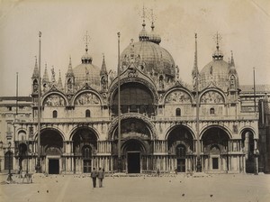 Italie Venise Venezia Basilique Saint-Marc Façade Ancienne Photo Salviati 1880