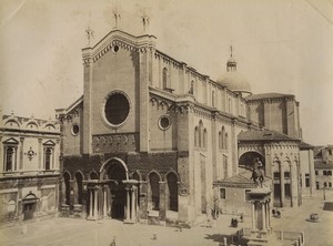 Italie Venise Venezia Basilique San Zanipolo Chiesa San Paolo Ancienne Photo Salviati 1880