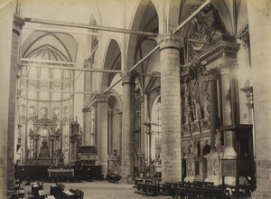 Italy Venice Santi Giovanni Paolo San Zanipolo Interior Old Photo Salviati 1880