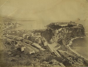 France panorama of the Principality of Monaco Old Photo Neurdein 1890