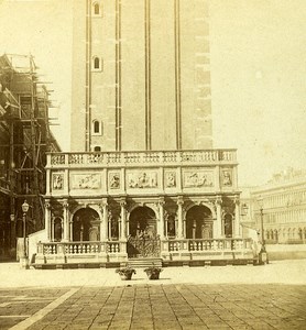 The Loggetta Venice Italy Old Stereo Photo Furne et Tournier 1859