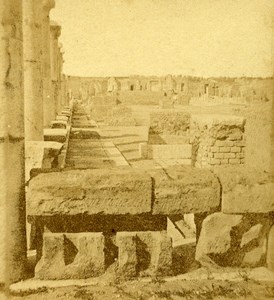 Forum Entry Pompeii Naples Italy Old Stereo Photo Leon Pierre Jouvin 1858