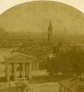 Porta Ticinese Milano Italy Old Stereo Photo 1859