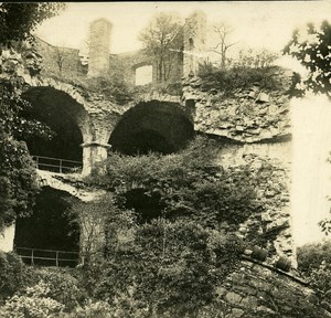 Heidelberg Castle Ruins Germany Old Stereoview Photo 1900