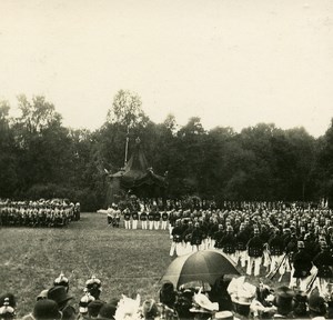 Munchen Military Scene Review Germany Old Stereoview Photo 1900