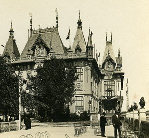 Town of Paris Palace World Fair France Old Stereo Photo 1900