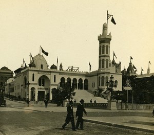 Algeria Palace Paris World Fair France Old Stereo Photo 1900