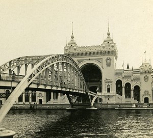 Palace of Army Paris World Fair France Old Stereo Photo 1900