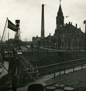 Germany Hamburg Kaiser Wilhelm Hafen Old NPG Stereoview Photo 1900