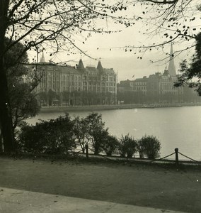 Germany Hamburg Alsterdamm Old NPG Stereoview Photo 1900