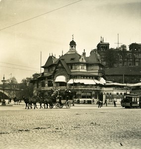 Germany Hamburg St Pauli Stagecoach Old NPG Stereoview Photo 1900