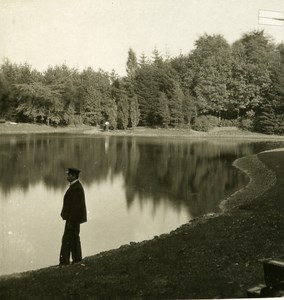 Germany Hamburg Ohlsdorf Cemetery Old NPG Stereoview Photo 1900