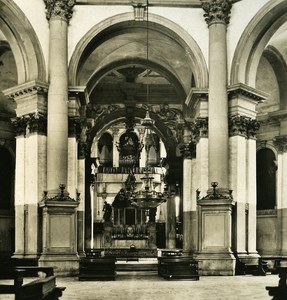 Italy Venice S Maria della Salute Church Old Stereoview Photo NPG 1900