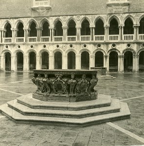 Italy Venice Ducal Palace Old Stereoview Photo NPG 1900