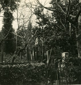 Japan Kyoto Cemetery Old Stereoview Photo NPG 1900