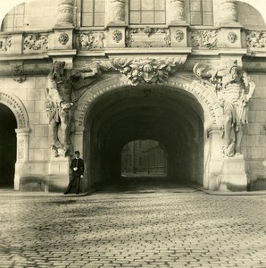 Germany Dresden Georgenthor Door old Stereoview Photo NPG 1900