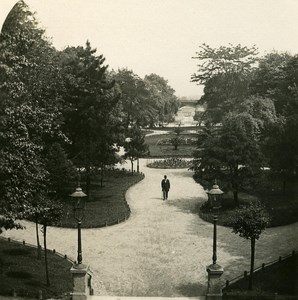 Germany Dresden Alter Gondelhafen old Stereoview Photo NPG 1900