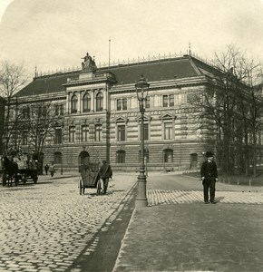 Germany Dresden Albertineum Museum old Stereoview Photo NPG 1900