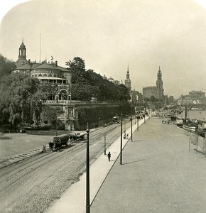 Germany Dresden Belvedere old Stereoview Photo NPG 1900