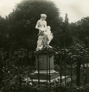 Germany Dresden Burger Garden old Stereoview Photo NPG 1900