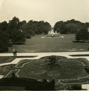 Germany Dresden Palace garden old Stereoview Photo NPG 1900