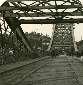 Germany Dresden Loschwitz Bridge old Stereoview Photo NPG 1900