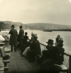 Germany Dresden Loschwitz Boat old Stereoview Photo NPG 1900