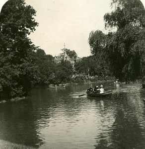 Germany Dresden Castle Water Place old Stereoview Photo NPG 1900