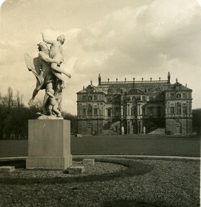 Germany Dresden Castle garden old Stereoview Photo NPG 1900