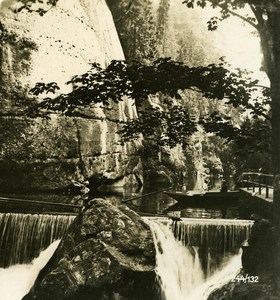 Germany Sächsische Schweiz Edmundsklamm old Stereoview Photo NPG 1900