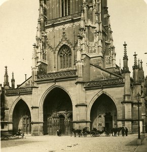 Switzerland Bern Cathedral old Stereoview Photo NPG 1900