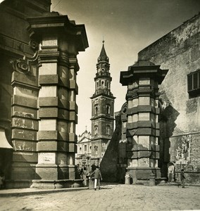 Italy Naples San Maria del Carmine old Stereoview Photo NPG 1900