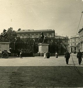 Italy Naples Palazzo Reale old Stereoview Photo NPG 1900