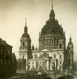 Germany Berlin Cathedral Dom old Stereoview Photo NPG 1900