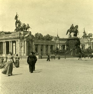 Germany Berlin Monument Kaiser Wilhelm old Stereoview Photo NPG 1900