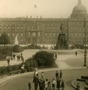 Germany Berlin Royal Castle old Stereoview Photo NPG 1900