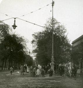 Germany Berlin Unter den Linden old Stereoview Photo NPG 1900