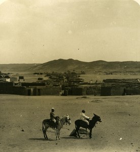 Egypt Cairo Road old Stereoview Photo NPG 1900