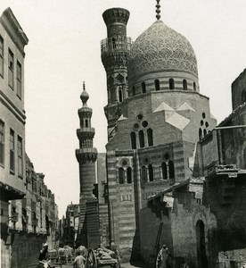 Egypt Cairo Souk el Silah old Stereoview Photo NPG 1900