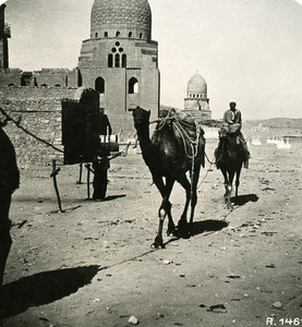 Egypt Cairo Graves of Califas old Stereoview Photo 1900