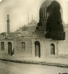 Egypt Cairo Graves of Mamalukes old Stereoview Photo 1900