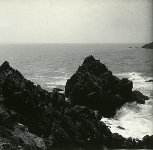 France Corsica Ajaccio Cape of Parata old Stereoview Photo 1920