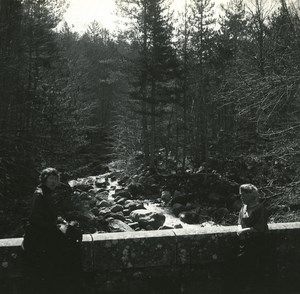 France Corsica Vizzavona Fulminato Stream old Stereoview Photo 1920