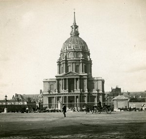 France Paris Place of the Invalides Instantaneous old Stereo SIP Photo 1900