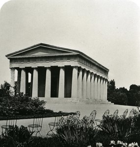 Austria Wien Temple Theseus old NPG Stereo Photo 1900